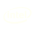 logo intel blanco